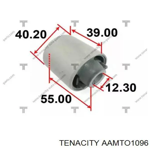 Сайлентблок задней продольной тяги AAMTO1096 Tenacity