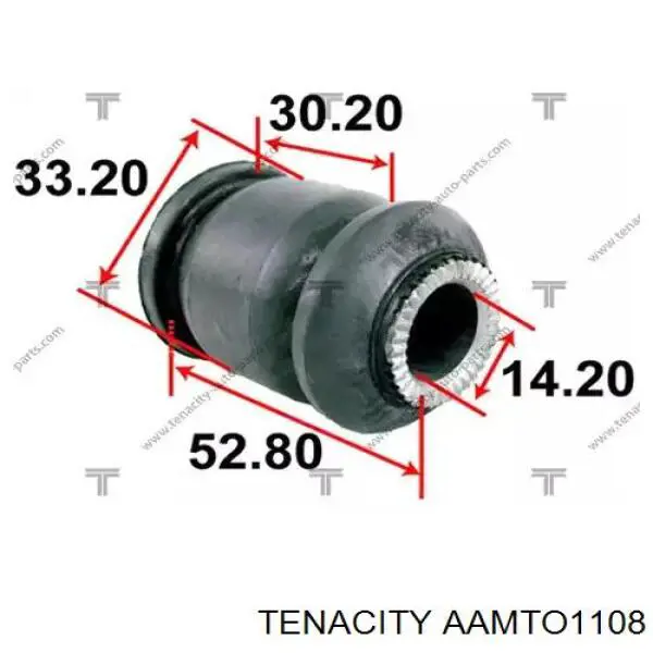 Сайлентблок переднего нижнего рычага AAMTO1108 Tenacity