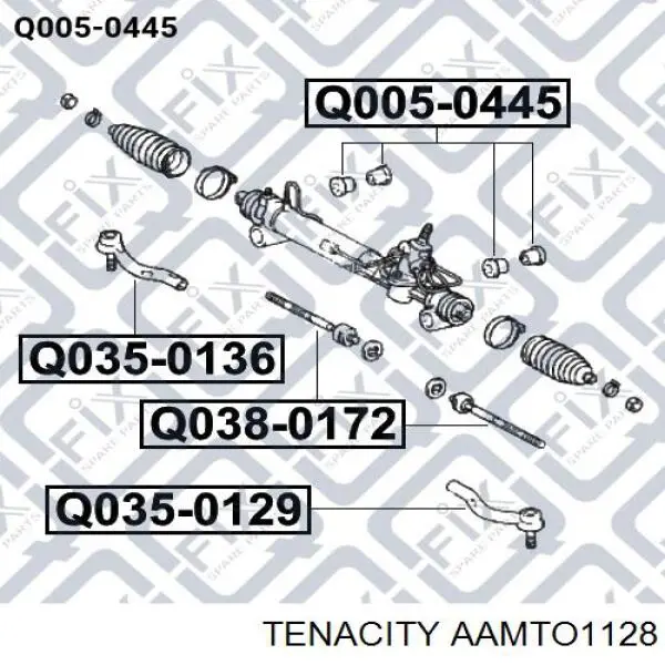 Купить AAMTO1128 Tenacity Рулевая рейка