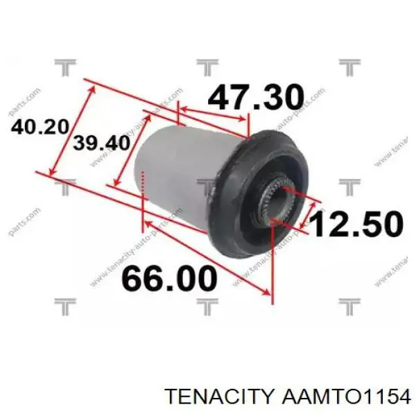 AAMTO1154 Tenacity Сайлентблок верхней передней подвески