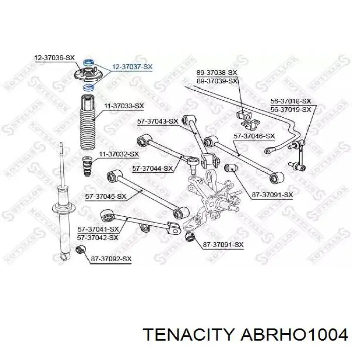 Купить ABRHO1004 Tenacity Опорный подшипник амортизатора