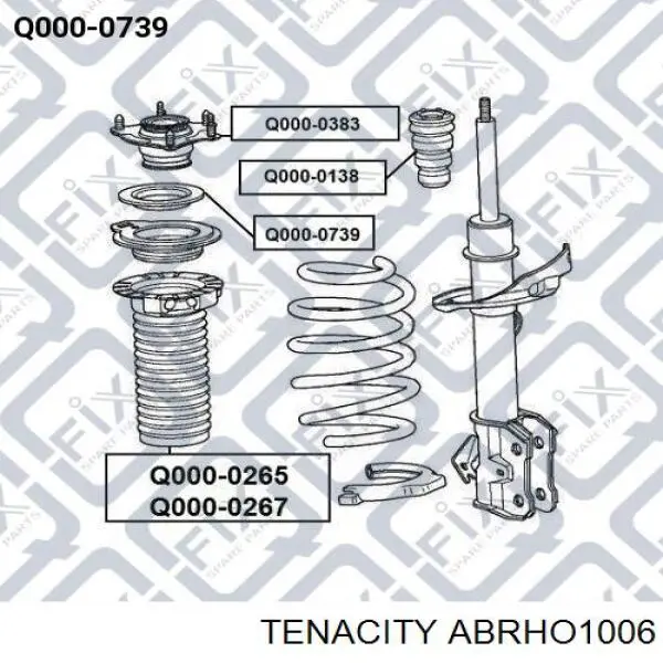 ABRHO1006 Tenacity Подшипник верхней опоры