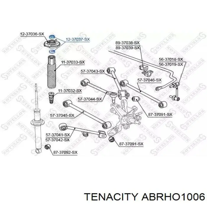 Опорный подшипник амортизатора ABRHO1006 Tenacity
