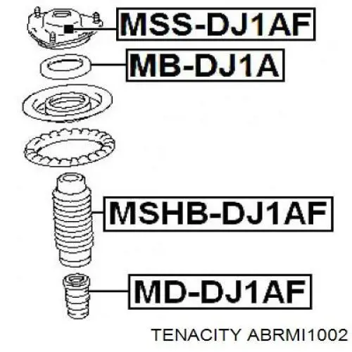 Опорный подшипник амортизатора ABRMI1002 Tenacity