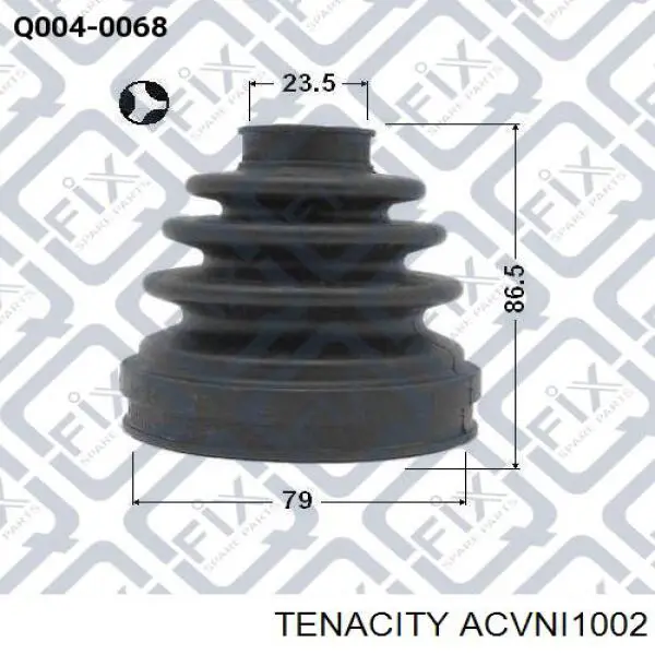 ACVNI1002 Tenacity Пыльник ШРУСа передней полуоси внутренний