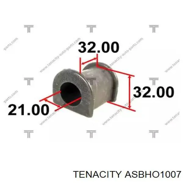 Casquillo de barra estabilizadora delantera ASBHO1007 Tenacity