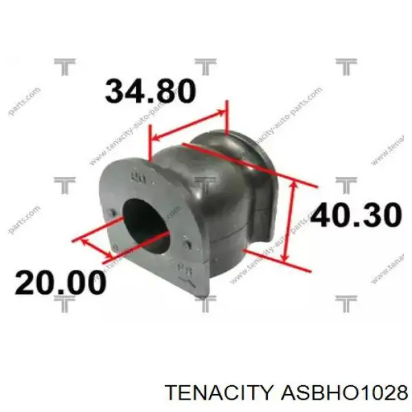 Втулка переднего стабилизатора ASBHO1028 Tenacity