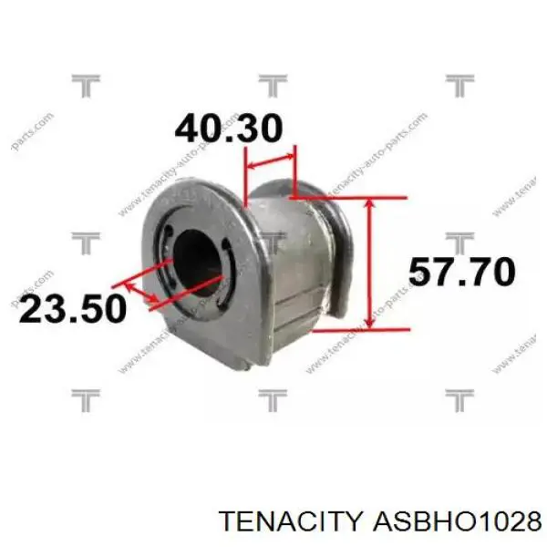ASBHO1028 Tenacity Разрезная втулка стабилизатора