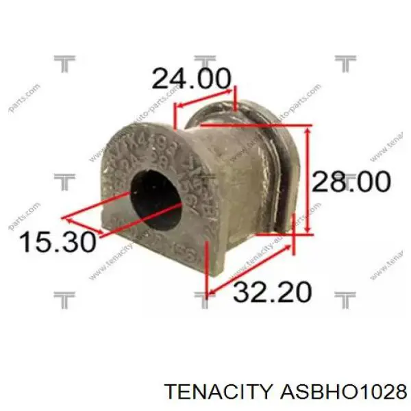 Втулка переднего стабилизатора Tenacity ASBHO1028 цена, от 1.69 USD