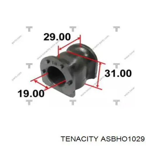 Втулка стабилизатора ASBHO1029 Tenacity