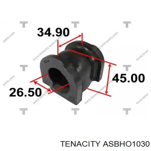 Втулка переднего стабилизатора ASBHO1030 Tenacity