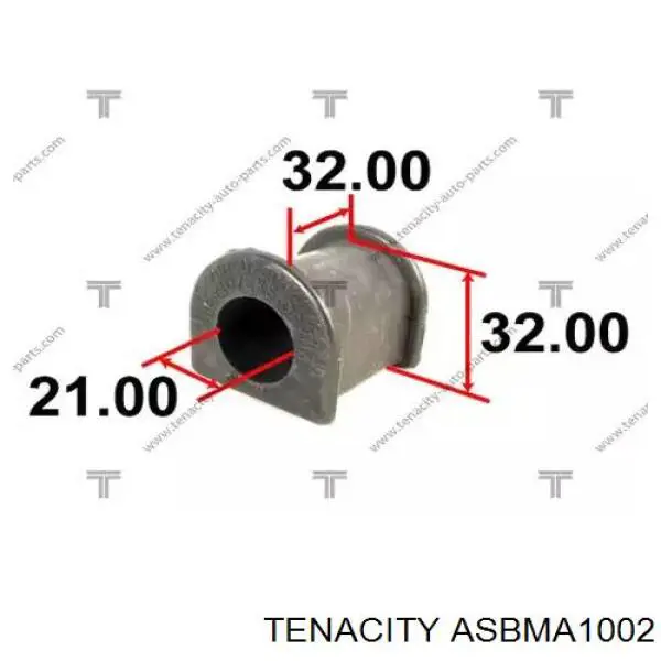 Casquillo de barra estabilizadora trasera ASBMA1002 Tenacity