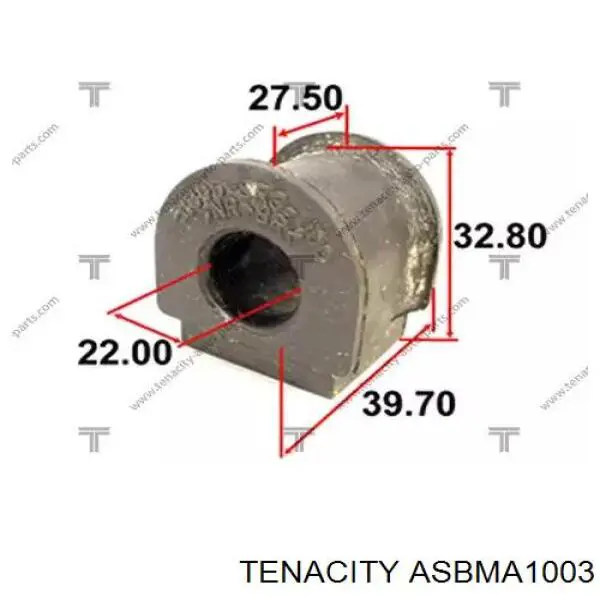 ASBMA1003 Tenacity Разрезная втулка стабилизатора