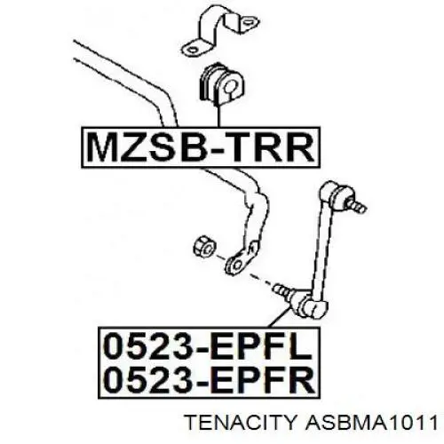 Втулка стабилизатора ASBMA1011 Tenacity