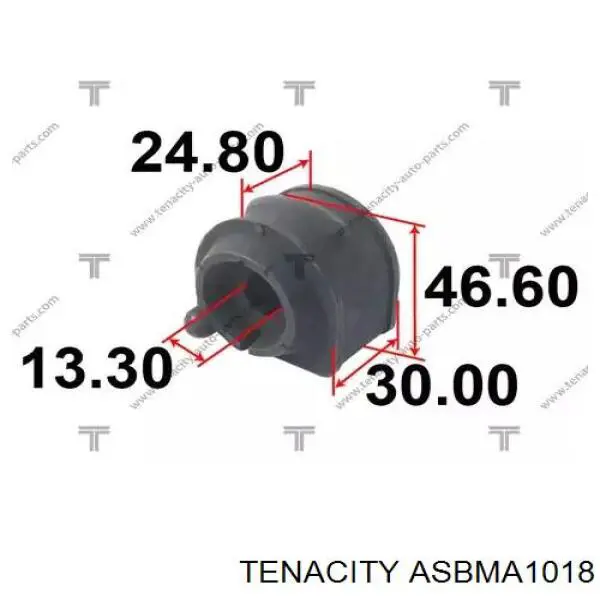 ASBMA1018 Tenacity втулка стабилизатора заднего
