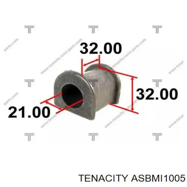 Втулка стабилизатора переднего TENACITY ASBMI1005