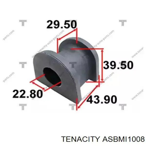 Втулка стабилизатора заднего TENACITY ASBMI1008