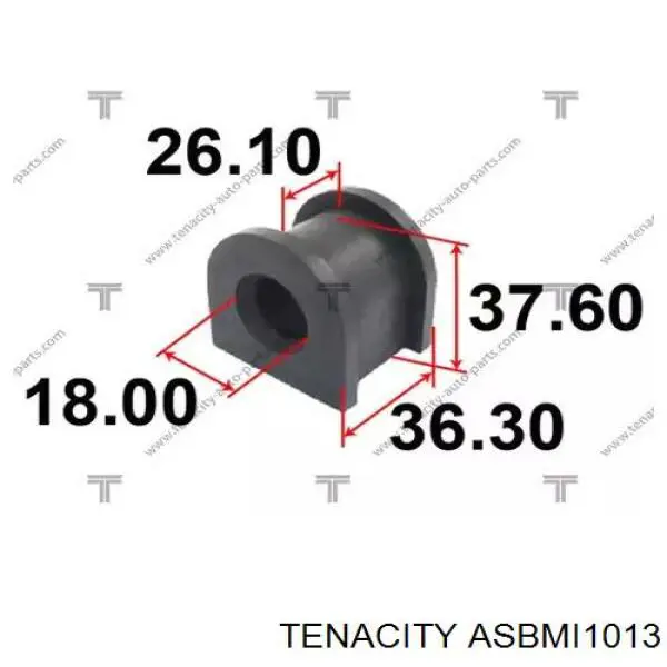 ASBMI1013 Tenacity втулка стабилизатора заднего