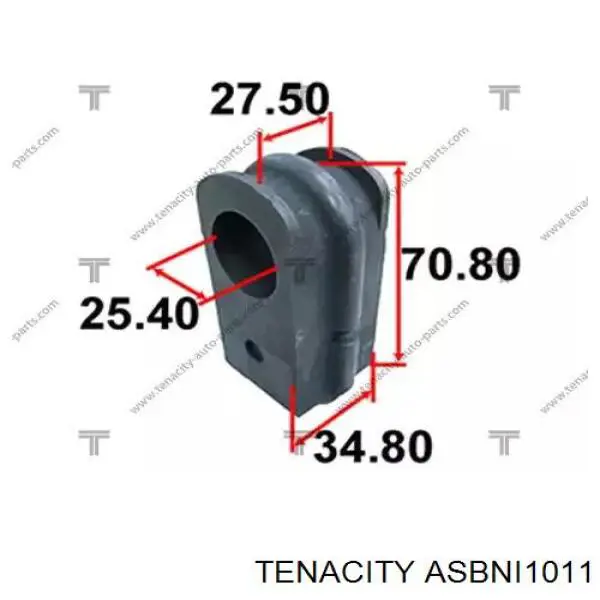 Втулка переднего стабилизатора ASBNI1011 Tenacity