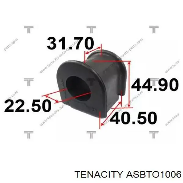 Купить ASBTO1006 Tenacity Втулки переднего стабилизатора