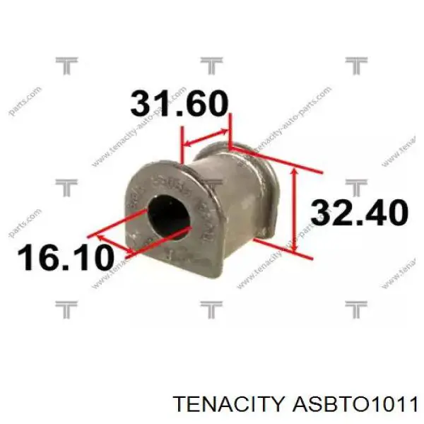 ASBTO1011 Tenacity втулка стабилизатора переднего