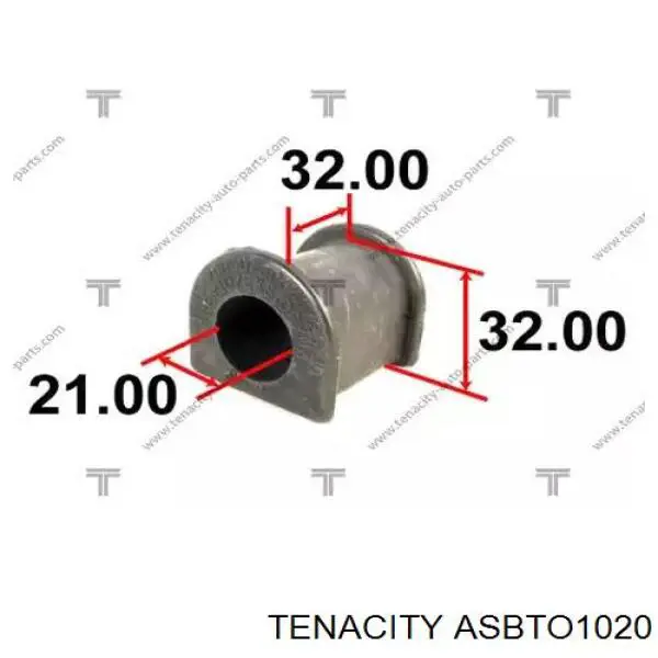 Втулка переднего стабилизатора Tenacity ASBTO1020 цена, от 4.31 USD