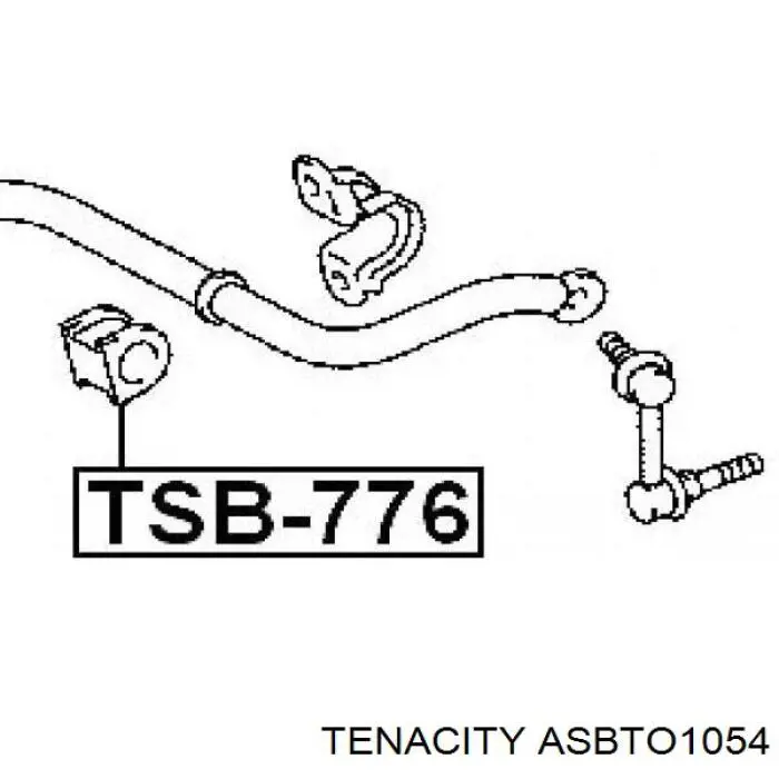 Купить ASBTO1054 Tenacity Втулки переднего стабилизатора