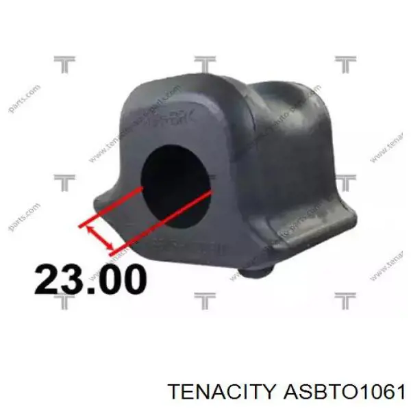 Втулка стабилизатора переднего левая ASBTO1061 Tenacity