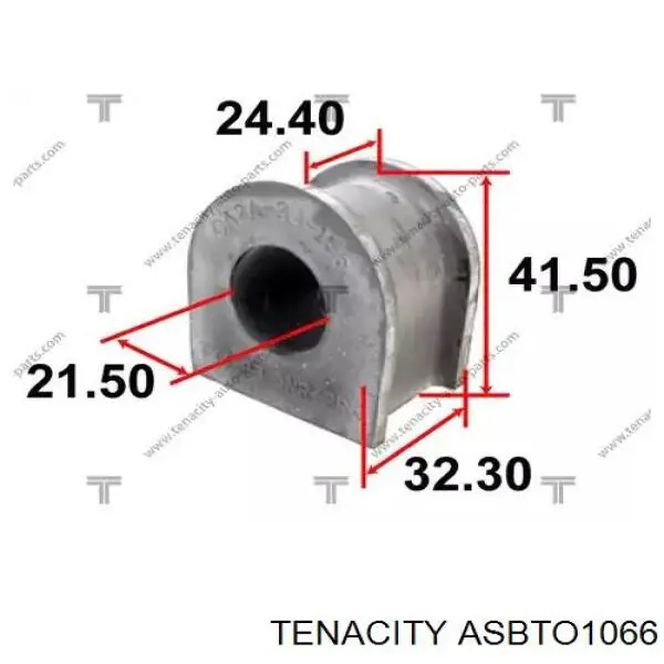 ASBTO1066 Tenacity Разрезная втулка стабилизатора