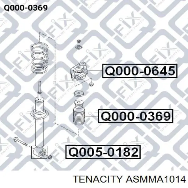 Купить ASMMA1014 Tenacity Опора переднего амортизатора