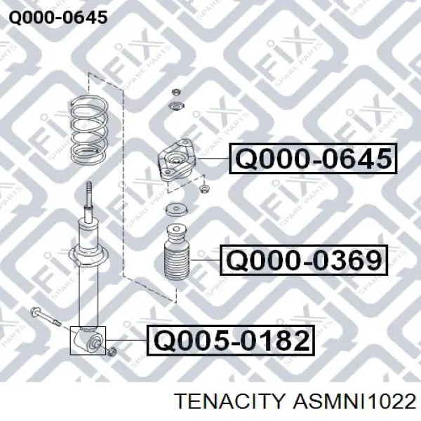 ASMNI1022 Tenacity Опора амортизатора