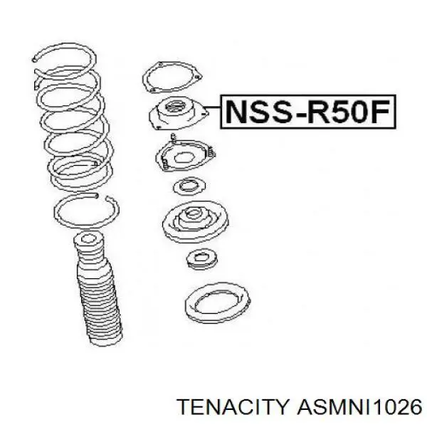ASMNI1026 Tenacity suporte de amortecedor dianteiro