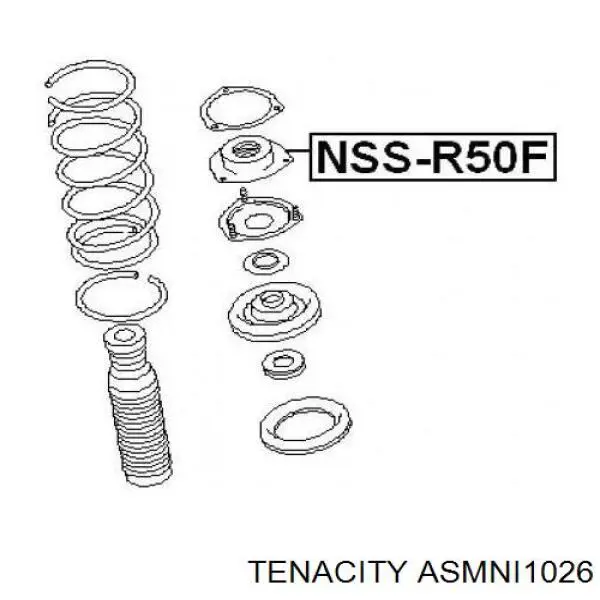 Опора амортизатора переднего ASMNI1026 Tenacity