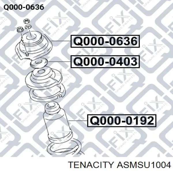Купить ASMSU1004 Tenacity Опора переднего амортизатора