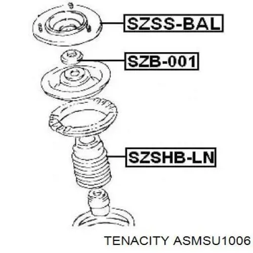 ASMSU1006 Tenacity опора амортизатора переднего