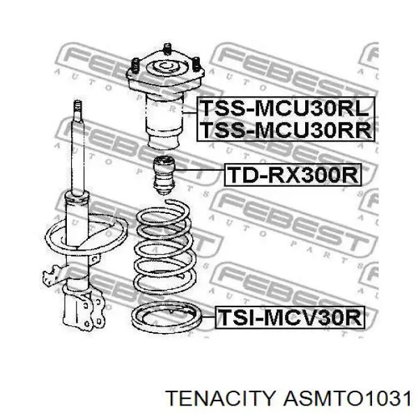 Опора амортизатора заднего правого ASMTO1031 Tenacity