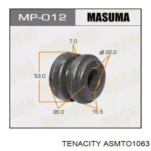Сайлентблок растяжки переднего нижнего рычага Tenacity ASMTO1063 цена, от 1.73 USD