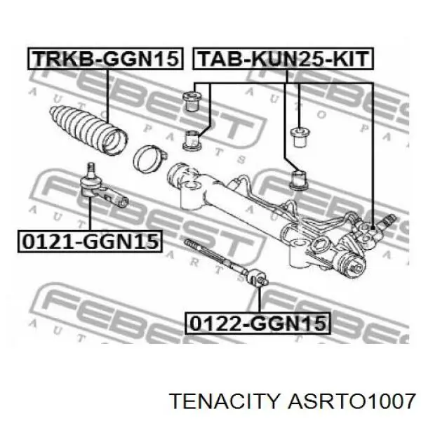 Купить ASRTO1007 Tenacity Пыльник рулевого механизма (рейки) правый