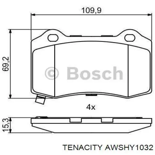 Купить AWSHY1032 Tenacity Передняя опора двигателя