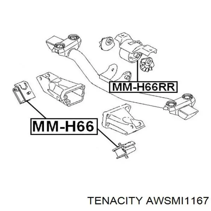Подушка (опора) двигателя, левая/правая Tenacity AWSMI1167 цена, от 13.99 USD