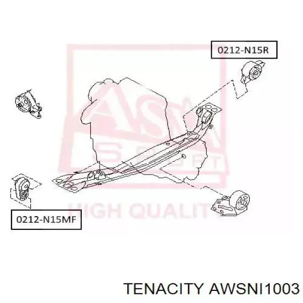 Купить AWSNI1003 Tenacity Передняя опора двигателя