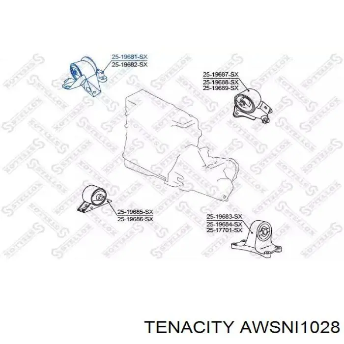 AWSNI1028 Tenacity Правая подушка двигателя