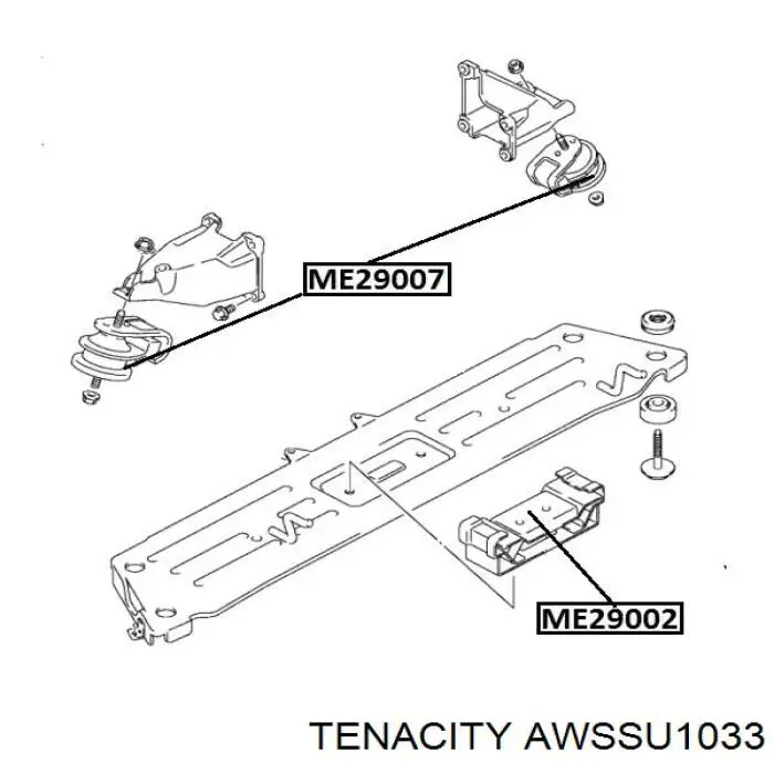 Левая/правая опора двигателя AWSSU1033 Tenacity