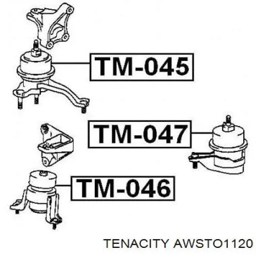 AWSTO1120 Tenacity Подушка передней опоры двигателя