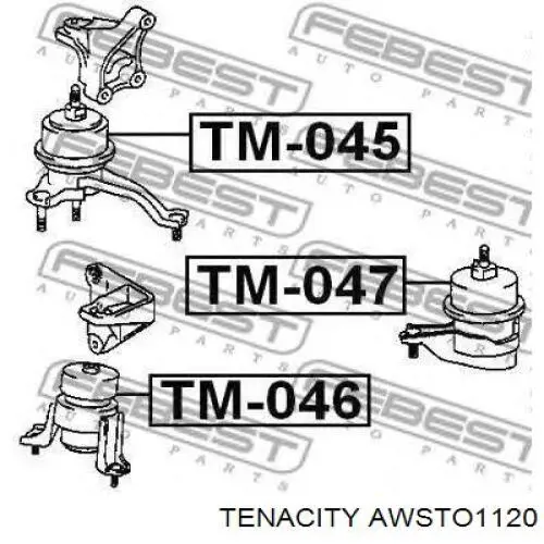 Гидроопора двигателя передняя Tenacity AWSTO1120 цена, от 33.74 USD