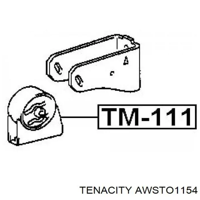 Гидроопора двигателя передняя Tenacity AWSTO1154 цена, от 5.71 USD