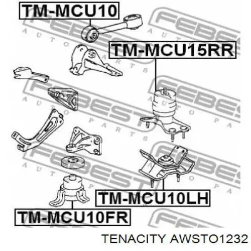 Купить AWSTO1232 Tenacity Подушка (опора) двигателя правая верхняя