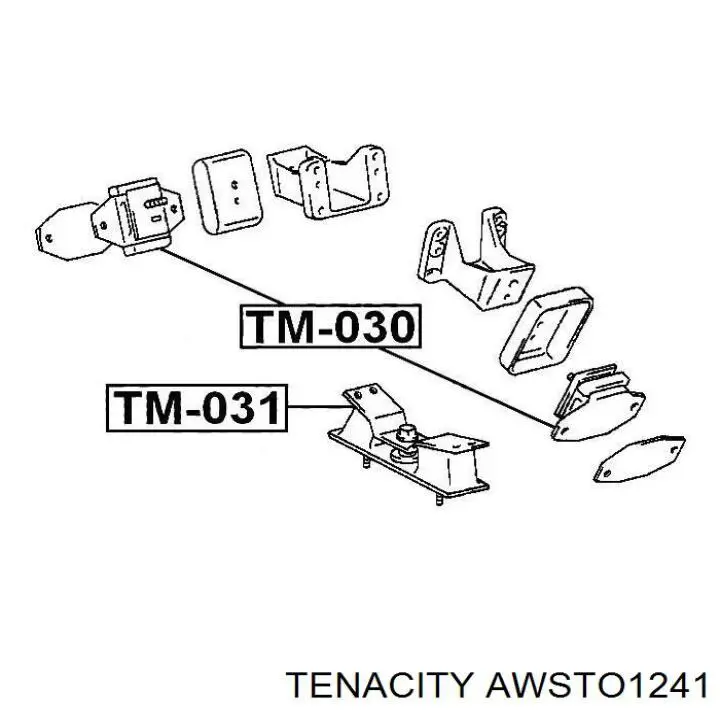Левая/правая опора двигателя AWSTO1241 Tenacity