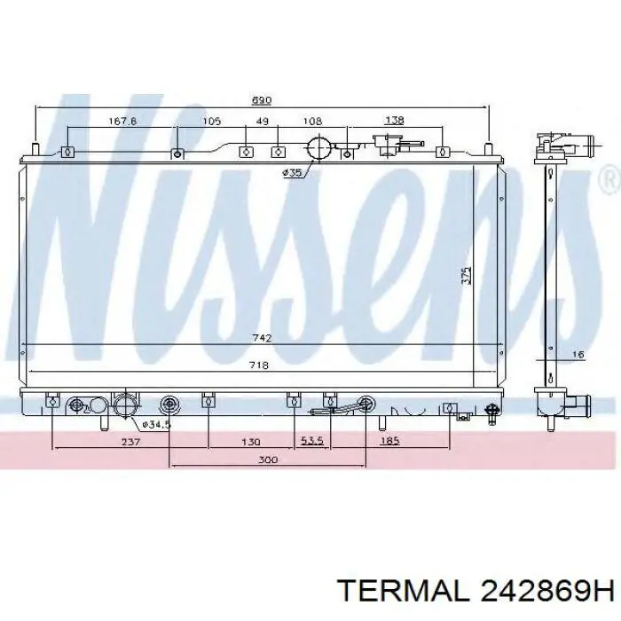 Радиатор 242869H Termal