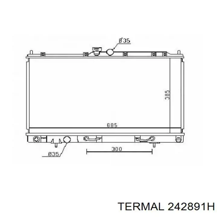 Радиатор 242891H Termal